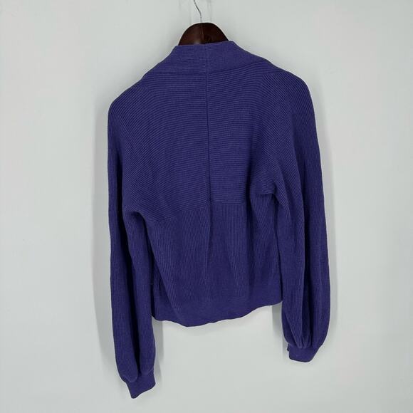 Cabi 5834 Womens Purple Sunday Cardigan Balloon Sleeve Button Down V Neck Medium - Picture 9 of 13